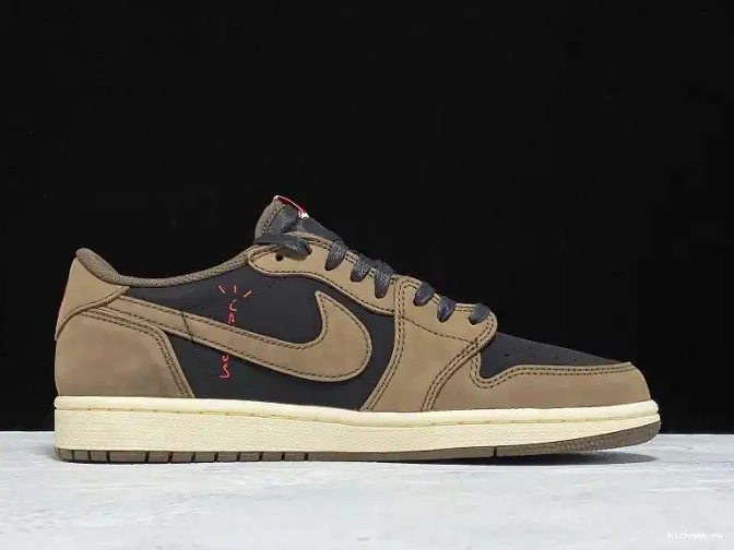 Cheap SP x Dark Air Scott CQ4277-001 Travis 1 Low Jordan Mocha OG 0512